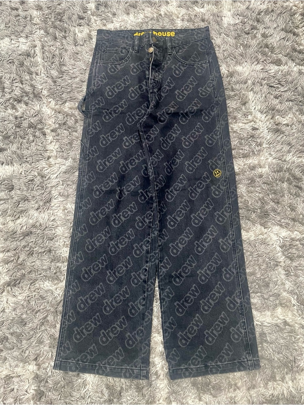 drew house drew print pants black DR-FW22-521 Size 30